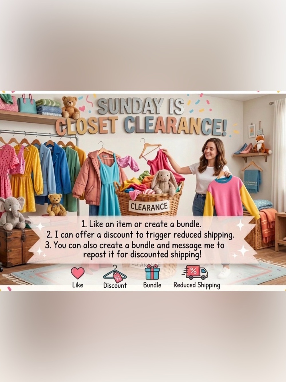 Sunday Closet Clearance!
